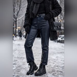 NWT Madewell The 90's Straight Jean In Midnight Foil Size 30